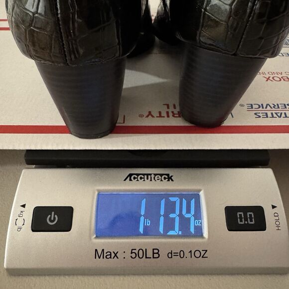 Coconuts By Matisse Women Pointed Toe Bootie 6 Dark Green Shimmer Faux Croc Goth - Picture 14 of 14